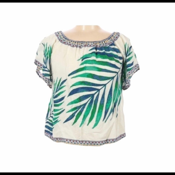 FLYING TOMATO PALM LEAVES SHORT SLEEVE TOP XS - Picture 1 of 2